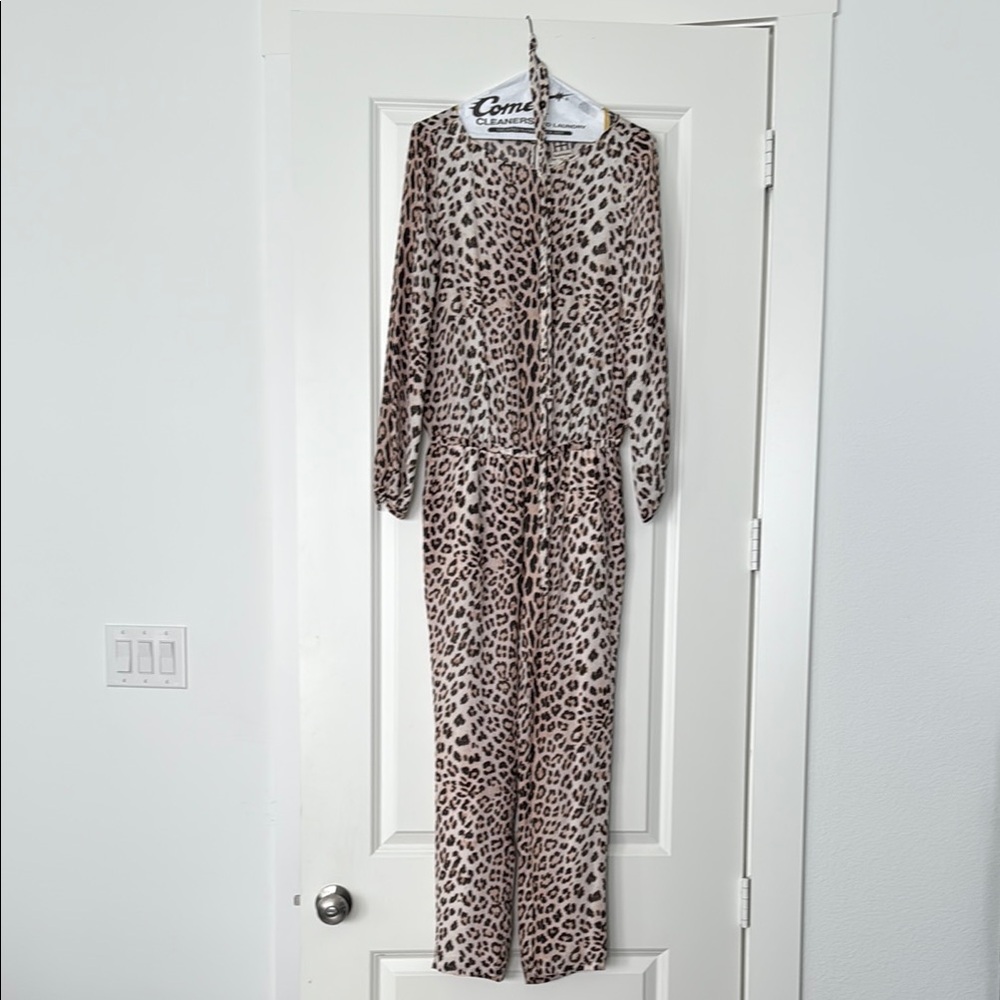 Haute Hippie Leopard Print Jumpsuit